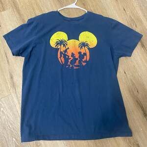 Disney Mickey Mouse Graphic  Blue T-Shirt XL